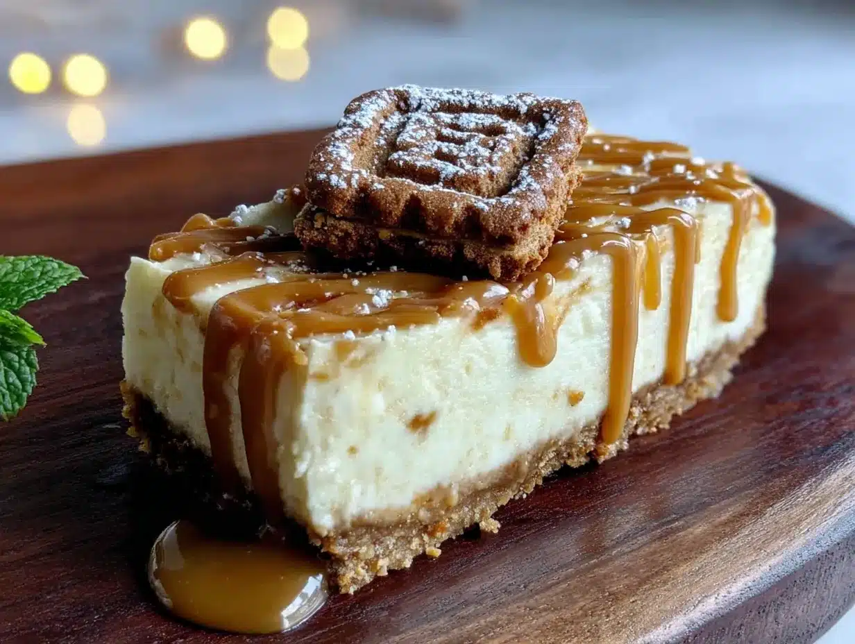 Biscoff cheesecake bars preparation steps