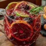 blood orange Halloween sangria - featured image