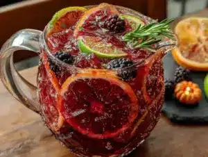 blood orange Halloween sangria - featured image
