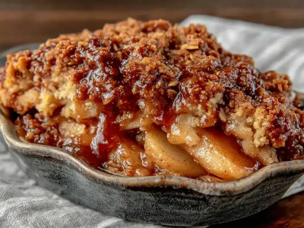 brown butter apple crisp - featured image
