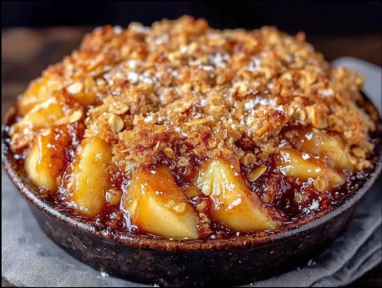 brown butter apple crisp preparation steps