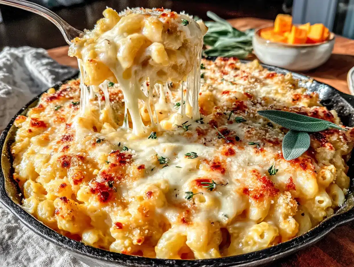 butternut squash mac and cheese preparation steps