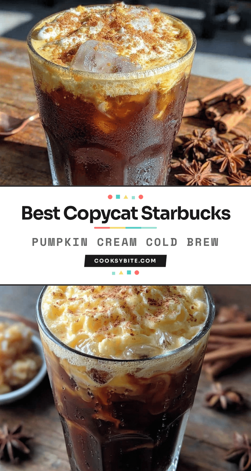 copycat Starbucks pumpkin cream cold brew recipe