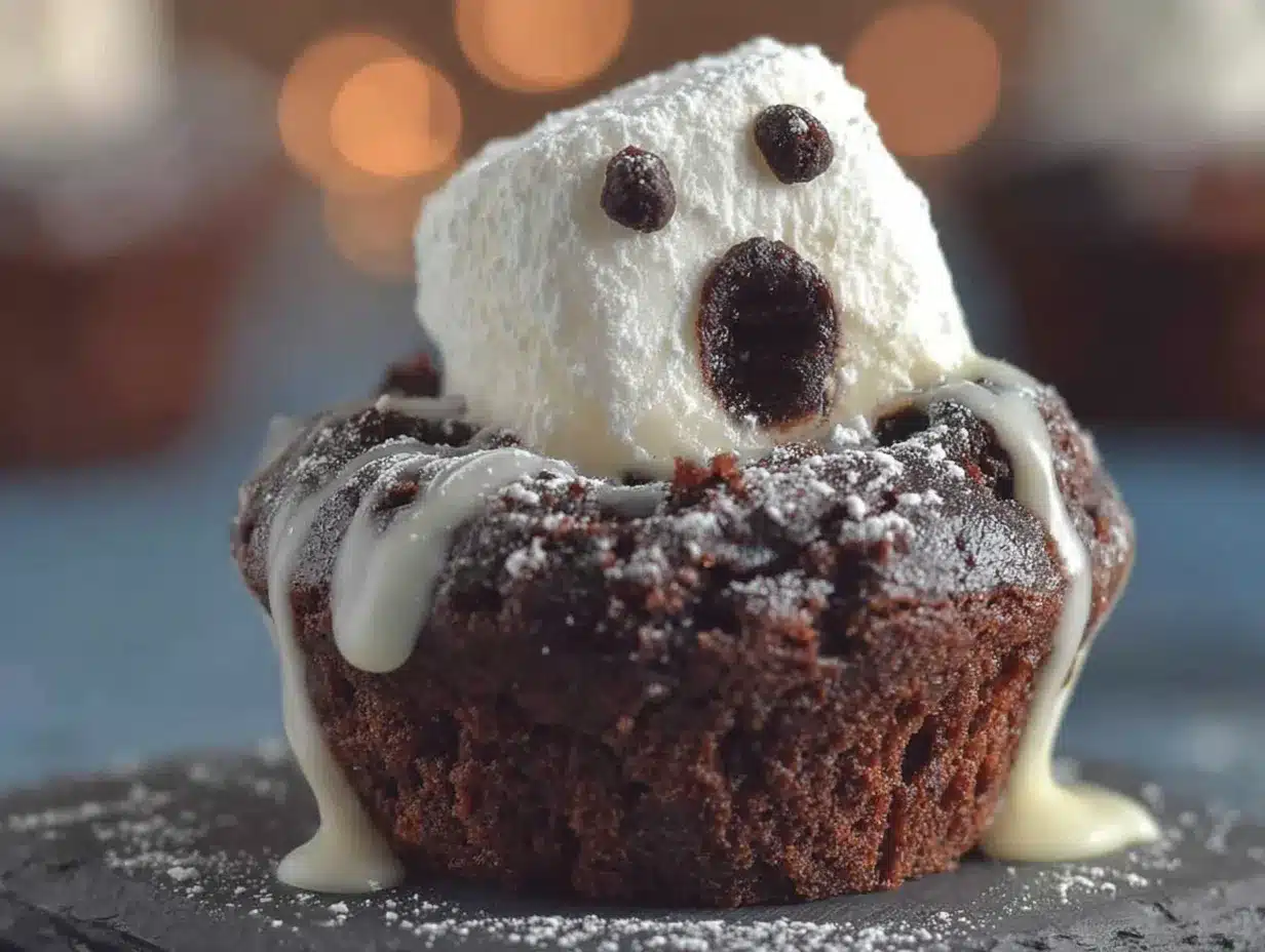 ghost marshmallow pop cupcakes preparation steps