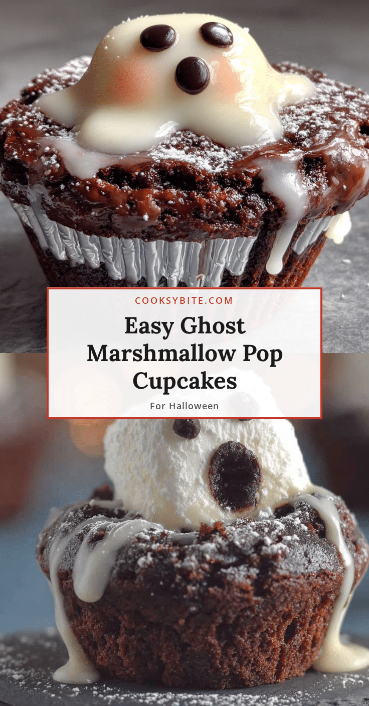 ghost marshmallow pop cupcakes recipe