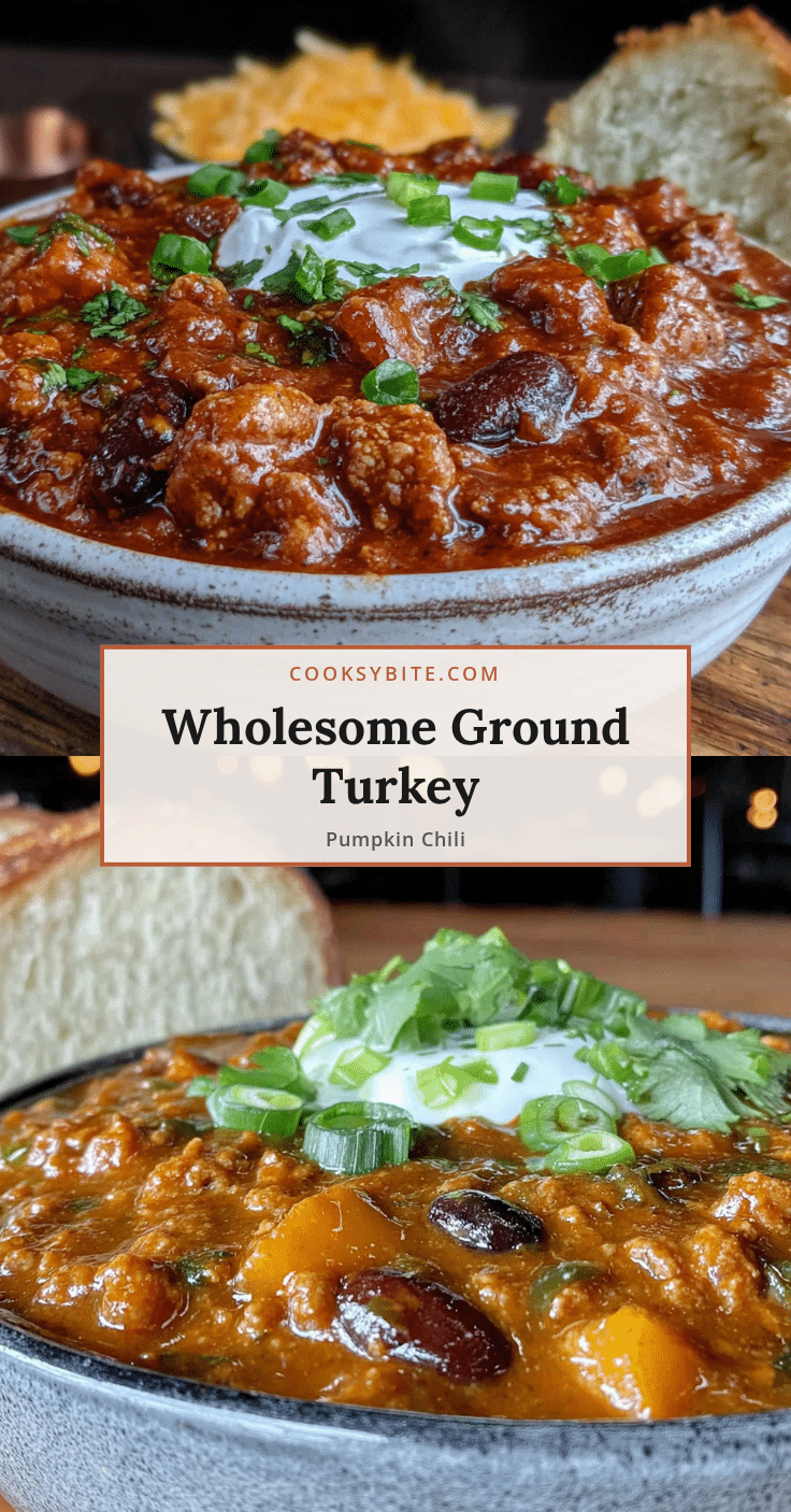 healthy ground turkey pumpkin chili recipe
