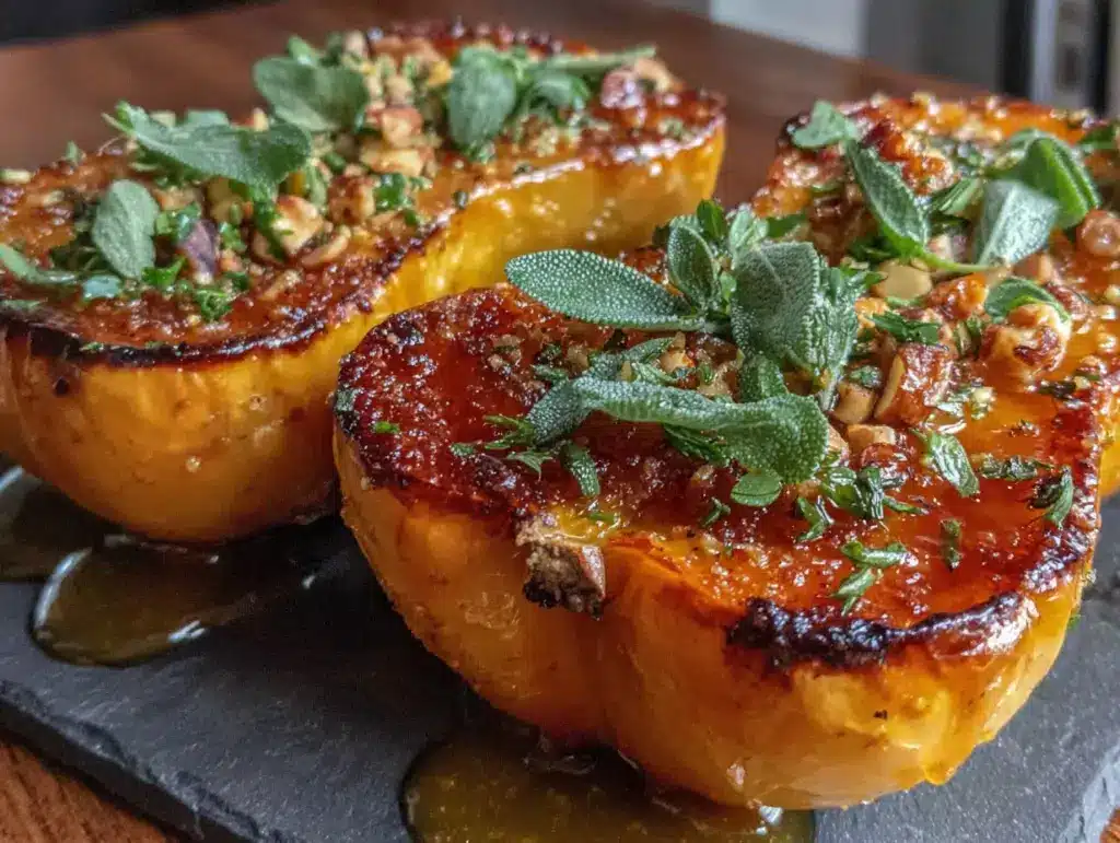 honeynut squash with brown butter and sage - featured image