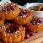 maple roasted acorn squash rings - featured image