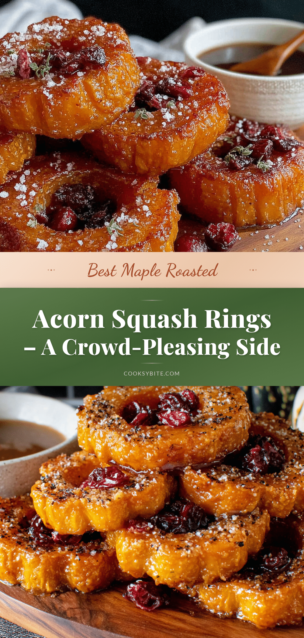 maple roasted acorn squash rings recipe