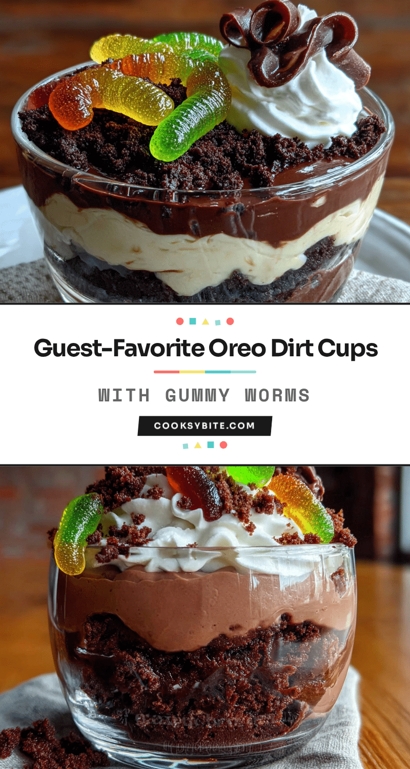 Oreo dirt cups recipe