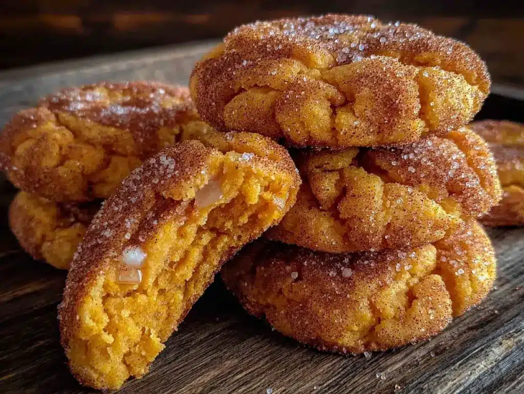 Pumpkin snickerdoodle cookies - featured image