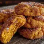 Pumpkin snickerdoodle cookies - featured image
