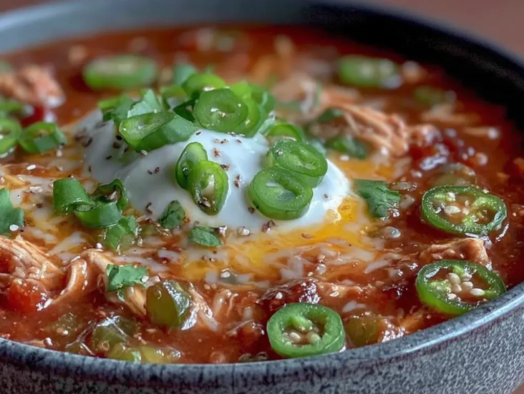 slow cooker chicken enchilada soup - featured image