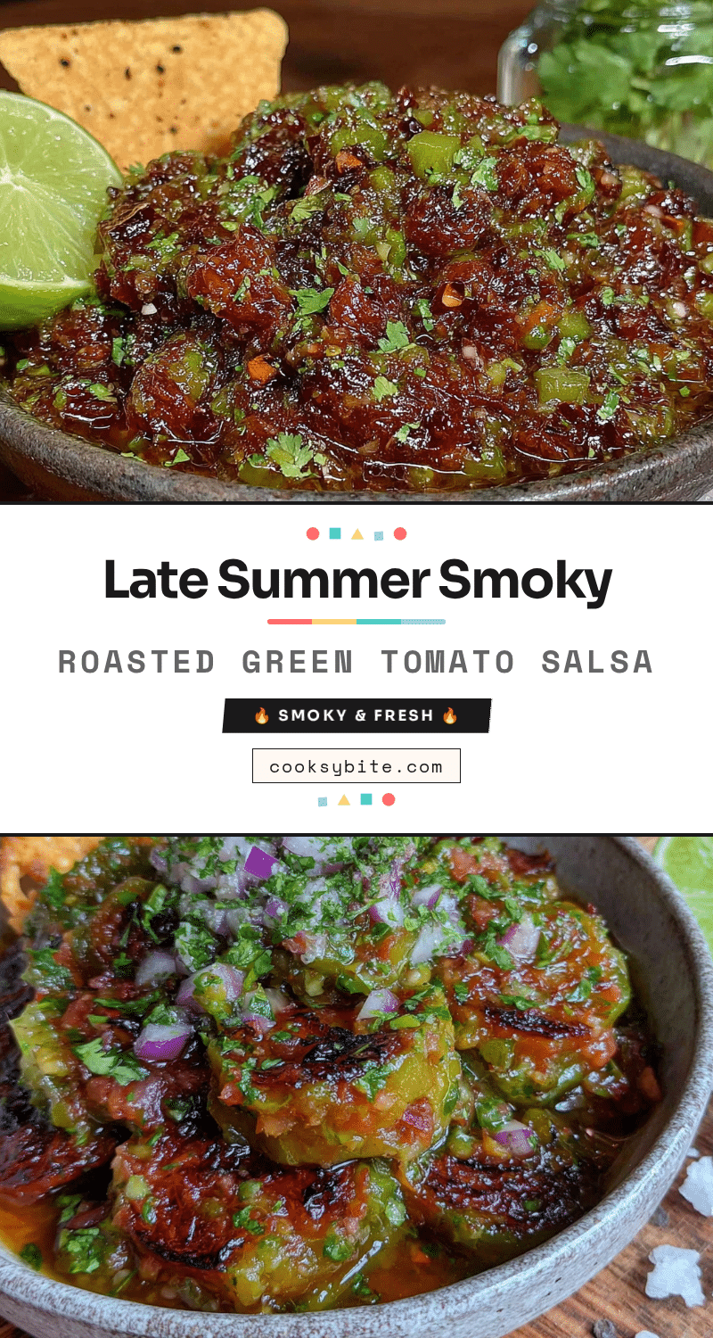 smoky roasted green tomato salsa recipe