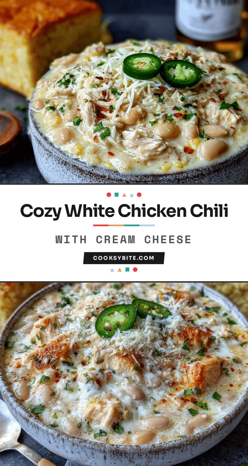 white chicken chili with cream cheese recipe