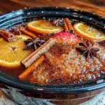 wholesome slow cooker spiced apple cider - featured image